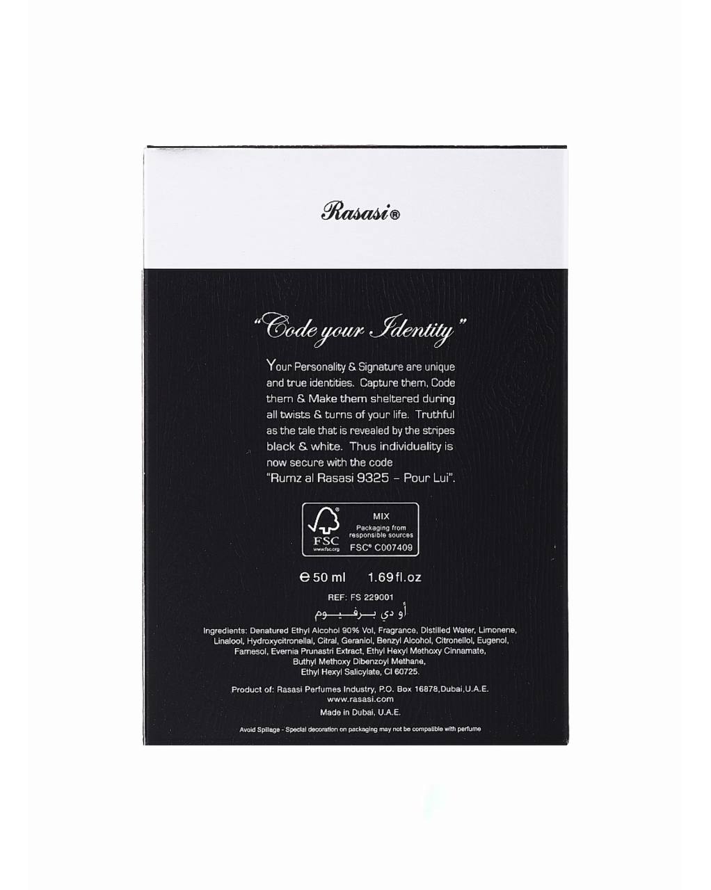 Al Rasasi Rumz 9325 Pour for Men