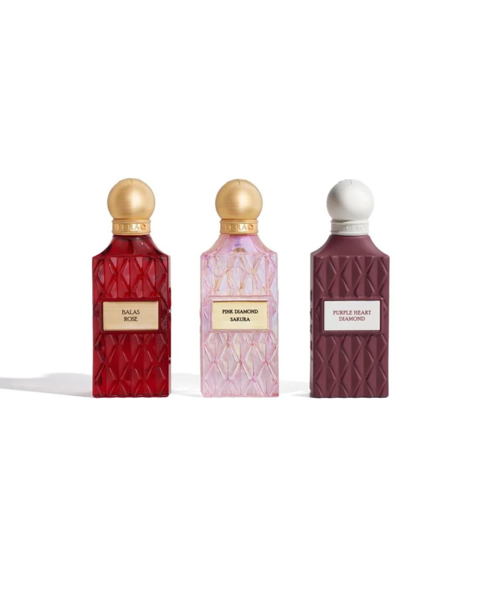 IBRAHIM AL QURASHI MAROON DIAMOND SET