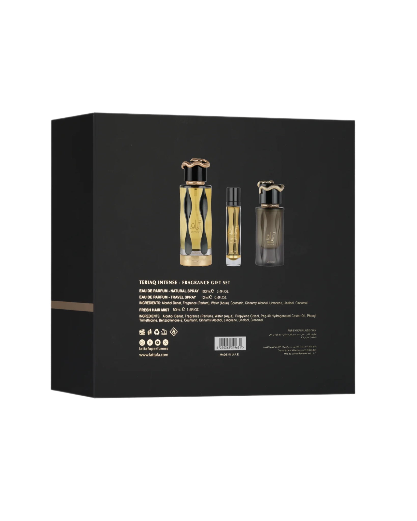 LATTAFA TERIAQ INTENSE GIFT SET